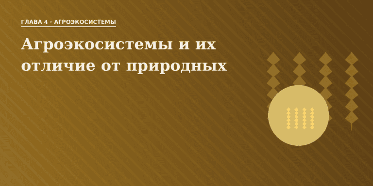 Агроэкосистемы и их отличие от природных экосистем