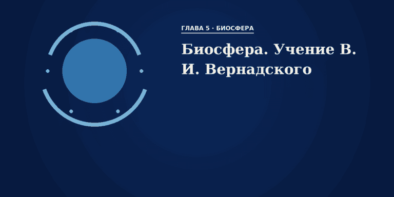 Биосфера, её структура и границы. Учение В.И. Вернадского