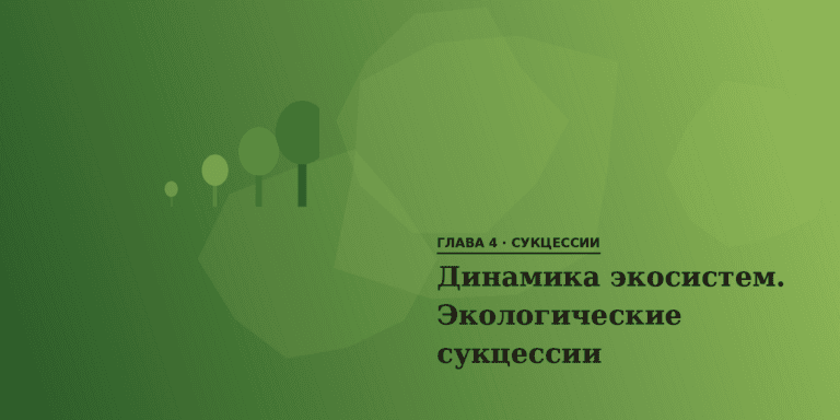 Динамика экосистем. Экологические сукцессии