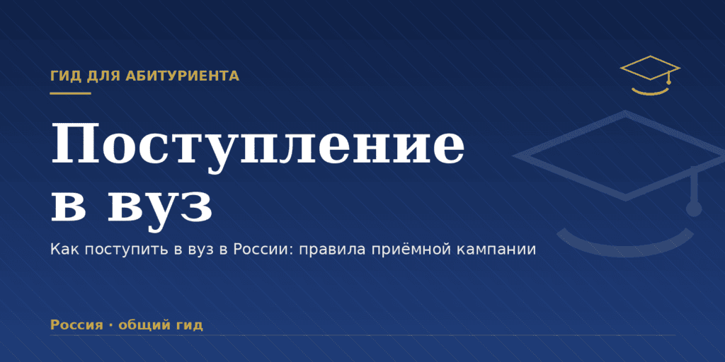 Как поступить в вуз в России: правила приёмной кампании