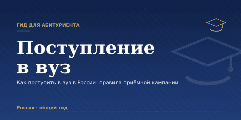Как поступить в вуз в России: правила приёмной кампании