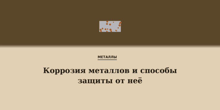 Коррозия металлов и способы защиты от неё