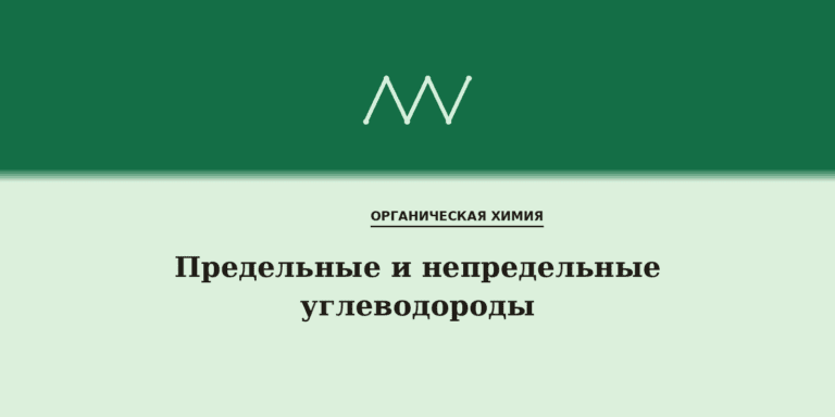 Предельные и непредельные углеводороды