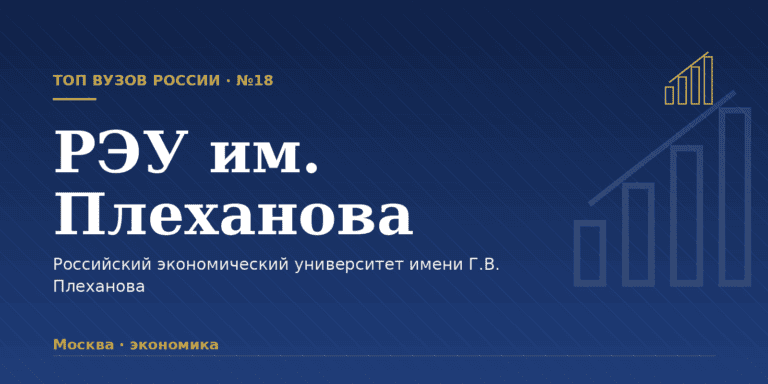 РЭУ имени Г.В. Плеханова: как поступить