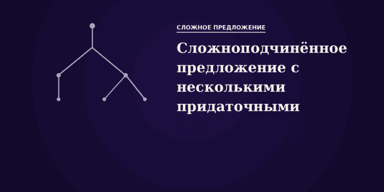 Сложноподчинённое предложение с несколькими придаточными