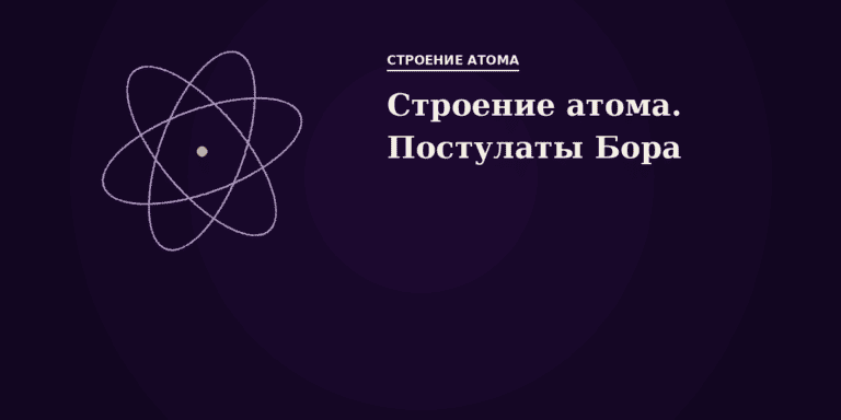 Строение атома. Постулаты Бора